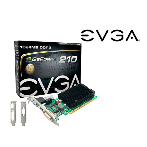 TARJETA DE VIDEO EVGA GeForce 210 DDR3 01G-P3-1313-KR
