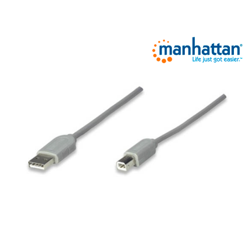 CABLE MANHATTAN USB A-B 3.0M GRIS 317863 