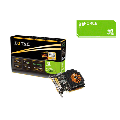 Tarjeta de video Zotac Nvidia GT 730 ZONE 2GB DDR3 4895173605109