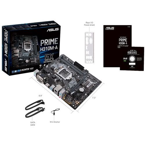 TARJETA MADRE ASUS PRIME H310M-A 1151 DDR4 HDMI VGA DVI