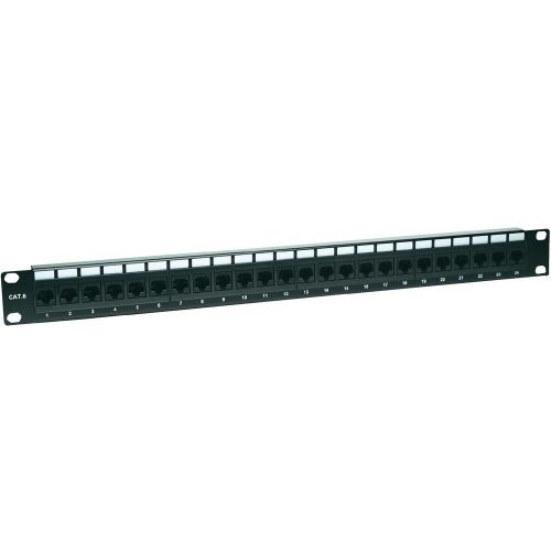 PANEL DE PARCHEO 24 PUERTOS CAT6, UTP 1U P/RACK 19" INTELLINET 520959