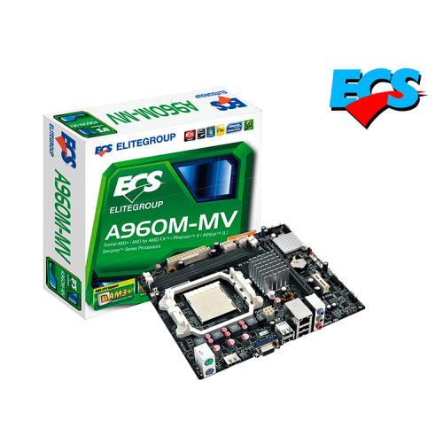 MOTHERBOARD ECS AMD A960M-MV AM3+