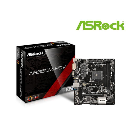 TARJETA MADRE ASROCK AB350M-HDV HDMI,D-SUB, DVI DDR4 USB 3.0 SOC AM4