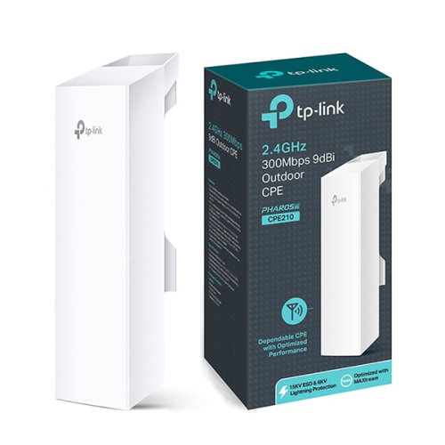 ANTENA PUNTO A PUNTO TP-LINK /2.4GHZ/PoE/WISP/9dBi/5Km/CPE210