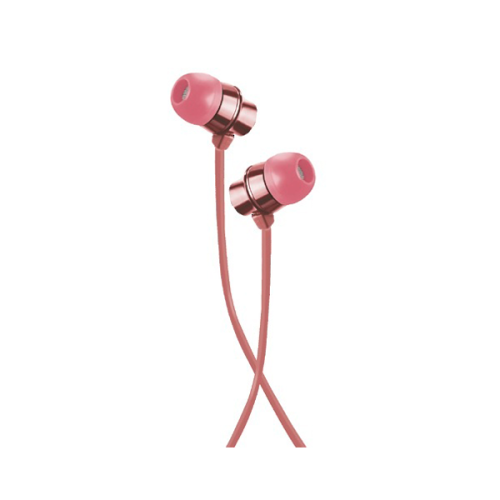 AUDIFONOS ACTECK IN-EAR CON MICROFONO METALICOS COLOR ROSA MB-02016