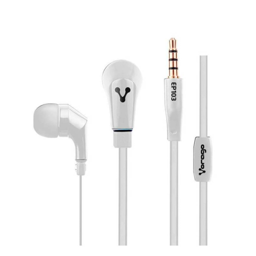 AUDIFONOS VORAGO EP-103 BLANCO 3 5MM