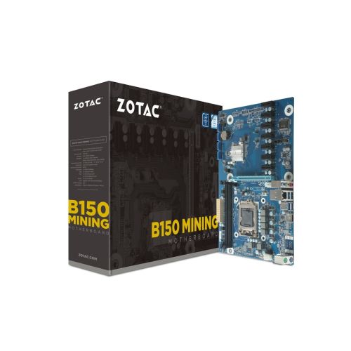 MOTHERBOARD ZOTAC B150 ATX 1151, DDR4 7PCI X1 MINERIA
