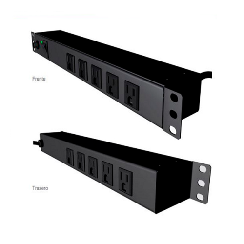 BARRA PDU COMPLET 10 CONTACTOS PARA RACK 19" (UPS-1-048)