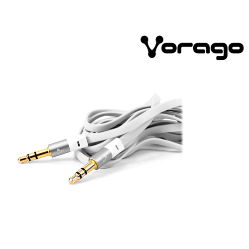CABLE DE AUDIO VORAGO 3.5MM BLANCO CAB-108