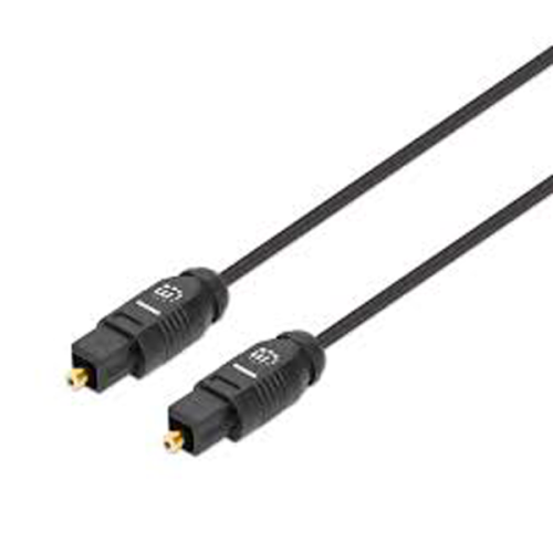 CABLE OPTICO MANHATTAN AUDIO TOSLINK M-M 3 0M NEGRO 356084