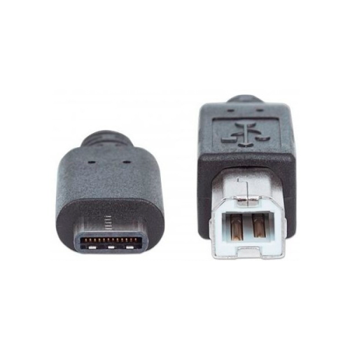 CABLE USB-C MANHATTAN CM-B MACHO 1 0 MTS NEGRO 353304