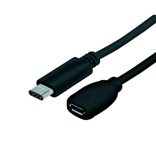 CABLE USB-C MANHATTAN CM-MICRO B V2 0 HEMBRA 15CM NEGRO 353335
