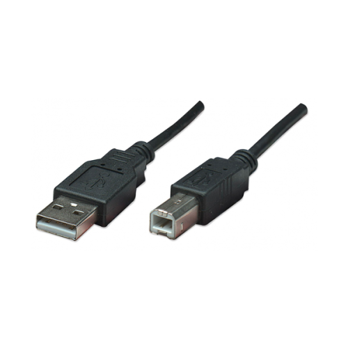 CABLE USB MANHATTAN V2 0 A-B 0 5M NEGRO 374507