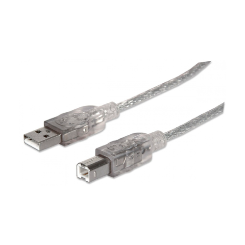 CABLE USB V2 0 MANHATTAN A-B 3 0M PLATA 340458