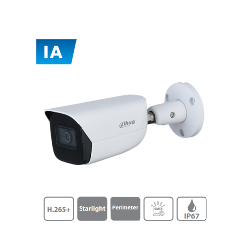 CAMARA BALA DAHUA IP IA 4MP MICRO INTEGRA IR 50 MT IP67 DH-IPC-HFW3441EN-SA-0280B 