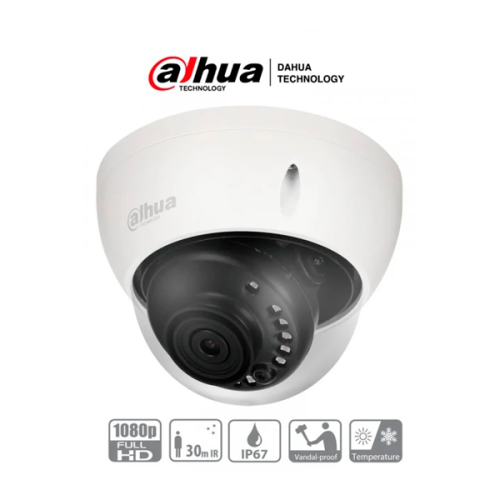 CAMARA DAHUA DOMO 2 MPX ANTIVANDALICA LENTE 2 8 MM IR 30M IK10 IP67 DH-HAC-HDBW1200EN-0280B-S4 