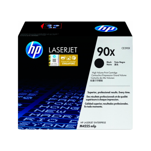 CARTUCHO DE TONER HP 90X NEGRO ALTO RENDIMIENTO LASERJET (CE390X)