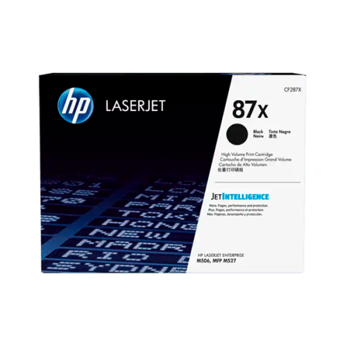 CARTUCHO DE TONER ORIGINAL HP LASERJET 87X DE ALTA CAPACIDAD NEGRO (CF
