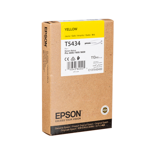 CARTUCHO EPSON STYLUS PRO T54 AMARILLO 4000/7600/9600 110ML (CA)