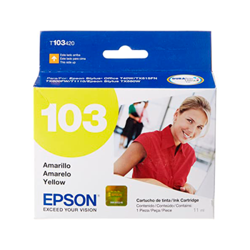 CARTUCHO EPSON T103 AMARILLO T1110/T40/TX515/TX600 11ML (CA)