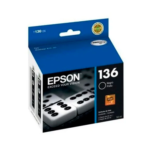 CARTUCHO EPSON T136 NEGRO PARA K101 (T136126-AL)