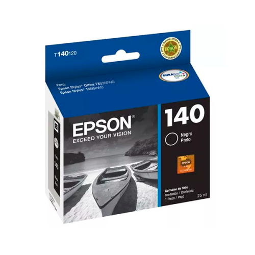 CARTUCHO EPSON T140NEGRO TX525/TX620/TX560/T42/WF-3012 25ML T140120-AL