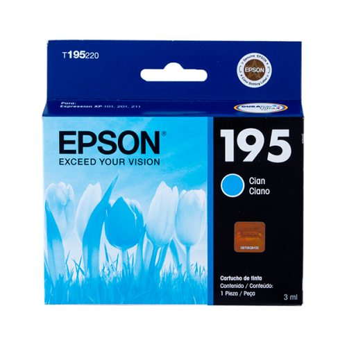 CARTUCHO EPSON T195 CIAN XP-201/101/211 4ML(T195220-AL)