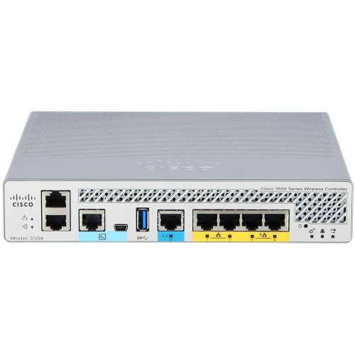Cisco Wireless Controller 3504. Incluye Cable CAB-AC-C5. El Smartnet se compra por separado.