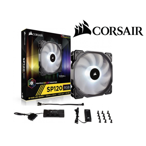 VENTILADOR CORSAIR SP120 RGB 120MM C/CONTOLADOR CO-9050060-WW