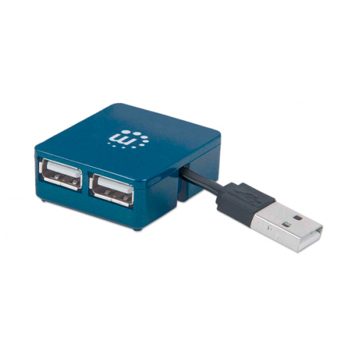 CONCENTRADOR HUB MANHATTAN USB V2 0 4 PTOS MICRO 160605