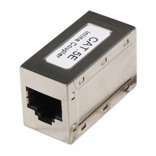 COPLE UTP RJ45 CAT5E MODULAR METALICO HEMBRA-HEMBRA INTELLINET 504768