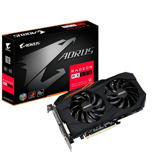TARJETA DE VIDEO GIGABYTE RX580AORUS-8GD AORUS Radeon RX 580 5G GDDR5 PCIE DVI/HDMI/3xDP