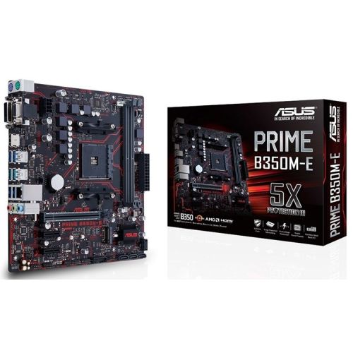 TARJETA MADRE ASUS PRIME B350M-E AM4 2DDR4 SATA6GB USB 3.1