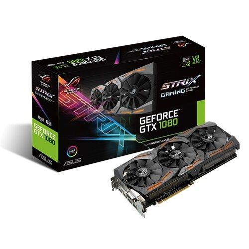 TARJETA DE VIDEO ASUS STRIX-GTX1080-A8G-GAMING 8GB DDR5 PCIe 3.0