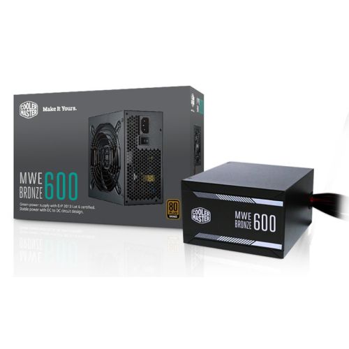 FUENTE DE PODER COOLER MASTER SERIE MWE 600 BRONZE MPX-6001-ACAAB-US