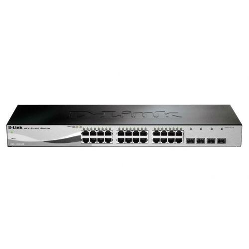 SWITCH GIGABIT DE 24 PUERTOS D-LINK/4 PORT SFP/SMART/RACK/DGS-1210-28