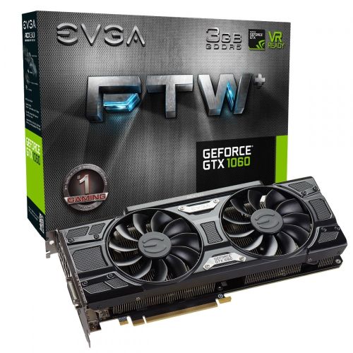 TARJETA DE VIDEO EVGA GTX 1060 FTW+GAMING 3GB/DDR5/192BIT