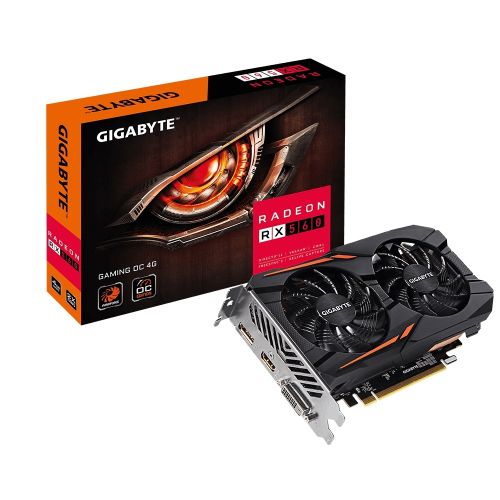 TARJETA DE VIDEO GIGABYTE RADEON RX 560 GAMING OC 4G/DDR5/128B