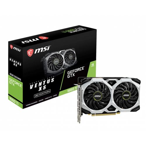 TARJETA DE VIDEO MSI GEFORCE GTX 1660 TI VENTUS XS OC 6GB/DDR6/