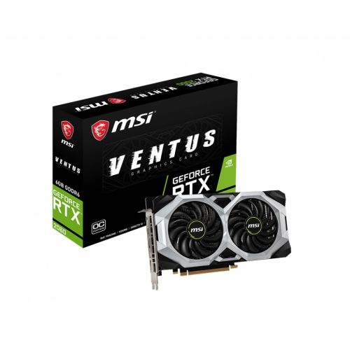 TARJETA DE VIDEO MSI GEFORCE RTX 2060 VENTUS OC 6GB/DDR6/192B