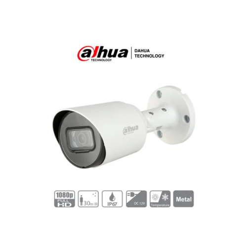 DAHUA CAMARA BALA HDCVI 2MP LENTE 3 6 METAL DH-HAC-HFW1200TN-0360B-S4 