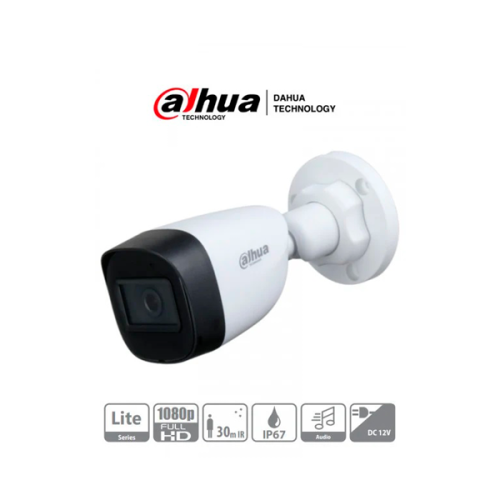 DAHUA CAMARA BULLET 1080P MICROFONO INTEGRADO DH-HAC-HFW1200CN-A-0280B-S5 