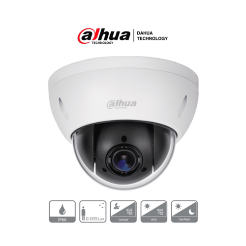 DAHUA CAMARA PTZ MINI DOMO ANTIV DE 2 MP METALICA DH-SD22204IN-GC 