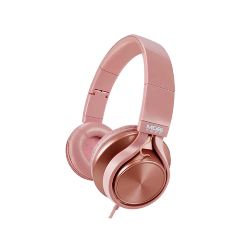 DIADEMA ACTECK ON-EAR CON MICROFONO METALICOS ROSA MB-02011