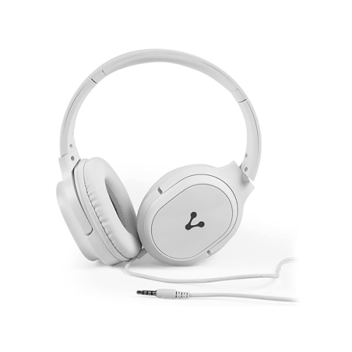 DIADEMA ALTA FIDELIDAD CON MIC VORAGO HP-301 UN SOLO JACK 3 5 BLANCA