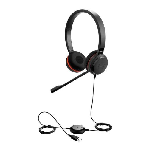 DIADEMA Jabra Evolve 30 II UC Stereo, Alámbrico, 3.5mm/USB