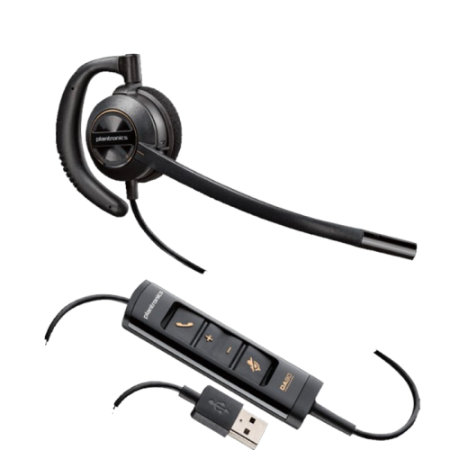 Diadema PLANTRONICS Encorepro HW535 USB Monoaural para, PC VoIP soft phone
