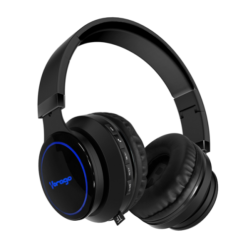 DIADEMA VORAGO BLUETOOTH 5 0 3 5 MM MICROSD NEGRO HPB-201-LED