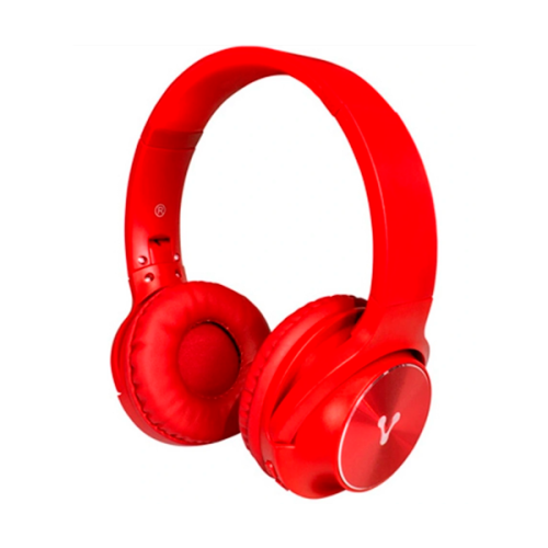 DIADEMA VORAGO HPB-200-RD BLUETOOTH FM MSD PLEGABLE ROJO