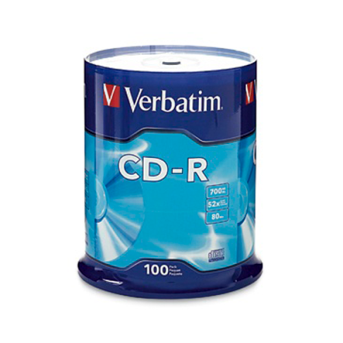 DISCO COMPACTO VERBATIM CDR 52X 700MB TORRE 100PIEZAS VB94554